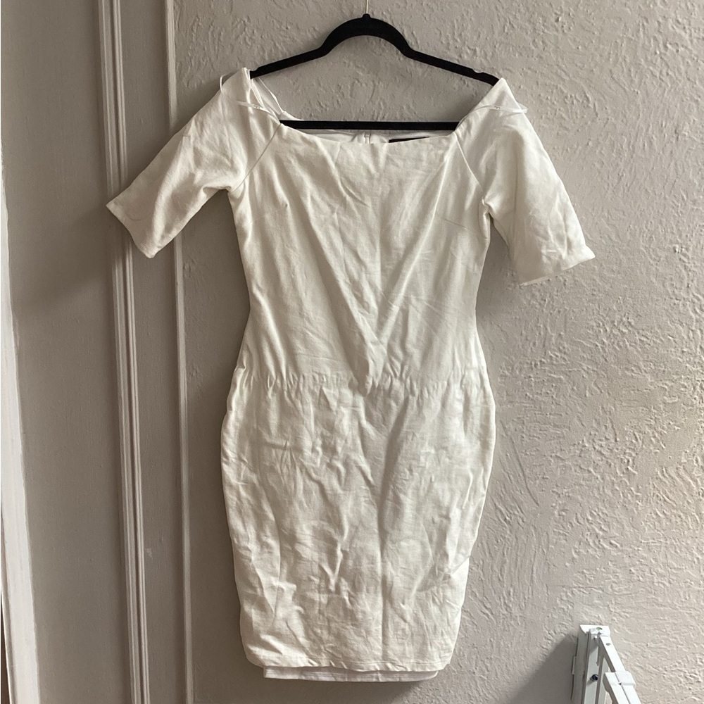 Lulu’s white bodycon dress
